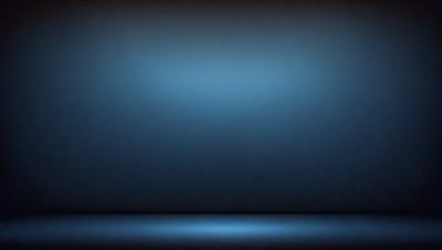 The primary subject of the image is a blue wall. The setting is a dark room, and the visual style appears to be a photo. The dominant colors are blue and black, creating a moody atmosphere.