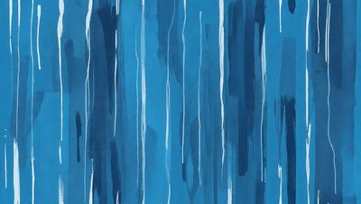 The primary subject of the image is a blue and white painting or drawing of a waterfall. The setting is a blue background, which adds to the overall atmosphere of the piece. The visual style appears to be a combination of digital art and illustration, creating a unique and artistic representation of the waterfall. The dominant colors are blue and white, which contribute to the serene and calming mood of the image.