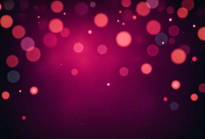 The primary subject of the image is a purple background with a pattern of red dots. The setting is a dark room, and the visual style appears to be a digital art or illustration. The dominant colors are purple and red, creating a moody and dramatic atmosphere.