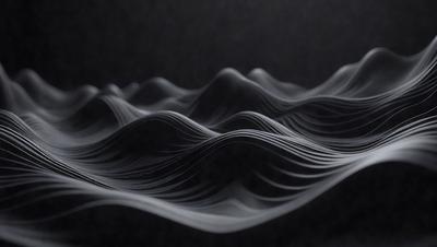 The primary subject of the image is a black and white pattern, which appears to be a digital art or illustration. The setting is a dark background, which contrasts with the pattern. The visual style is modern and minimalistic, with the focus on the intricate design of the pattern. The colors and mood of the image are predominantly dark and moody, with the black and white pattern creating a sense of depth and complexity.