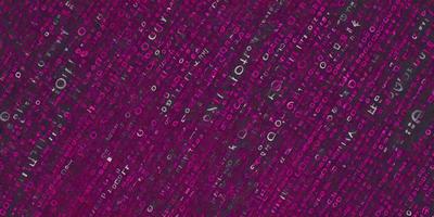 The primary subject of the image is a close-up of a pink background with a pattern of letters and numbers. The setting appears to be a digital art or illustration, as the background is filled with a variety of letters and numbers. The visual style is a mix of digital art and text, creating a unique and intriguing pattern. The colors and mood of the image are predominantly pink, giving it a warm and inviting atmosphere.