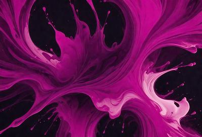 The primary subject of the image is a purple swirl, which appears to be a painting or a digital artwork. The setting is a black background, which contrasts with the purple swirl. The visual style suggests that the image is a digital artwork or a painting, as it has a vibrant and artistic appearance. The colors and mood of the image are predominantly purple, creating a sense of depth and intensity.