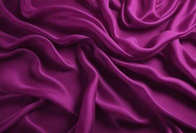 The primary subject of the image is a purple fabric, which is the main object, scene, or focus of the image. The setting or background is a purple sheet, and the visual style is a close-up of the purple fabric. The colors and mood of the image are predominantly purple, creating a calm and soothing atmosphere.
