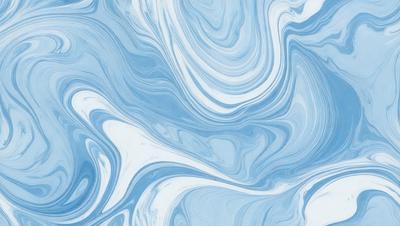 The primary subject of the image is a blue and white swirling pattern, which appears to be a painting or a digital artwork. The setting is a white background, which provides a clean and minimalist appearance. The visual style is a combination of painting and digital art, creating a unique and eye-catching design. The dominant colors are blue and white, which evoke a sense of calmness and tranquility.