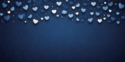 The primary subject of the image is a blue background with a pattern of hearts. The hearts are scattered across the background, creating a visually appealing and heartwarming scene. The setting appears to be a digital art or illustration, as the hearts are arranged in a deliberate pattern. The overall atmosphere is warm and inviting, with the blue color and the hearts symbolizing love and affection.