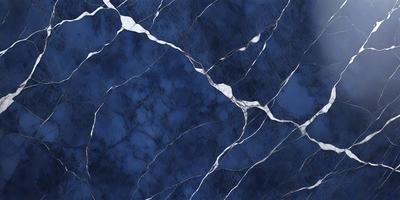 The primary subject of the image is a blue marble tile with white veins. The setting is a bathroom, and the visual style is a photo. The dominant colors are blue and white, creating a calm and soothing atmosphere.