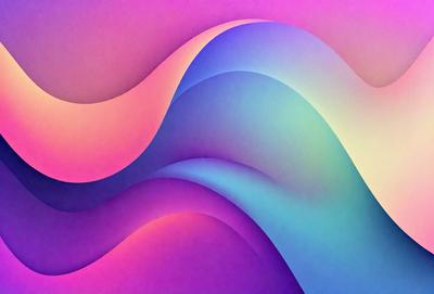The primary subject of the image is a colorful, swirling pattern that resembles a wave. The setting is a purple background, which adds to the overall visual style. The image appears to be a digital art or illustration, showcasing the artist's creativity and skill in designing intricate patterns. The dominant colors in the image are purple and blue, creating a calming and serene atmosphere.