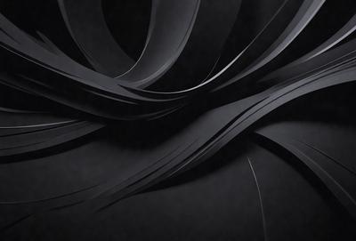 The primary subject of the image is a black and white artistic representation of a spiral or a swirl. The setting is a dark background, which emphasizes the spiral's shape and form. The visual style is a combination of digital art and illustration, creating a unique and intricate pattern. The colors and mood of the image are predominantly black and white, giving it a timeless and elegant appearance.