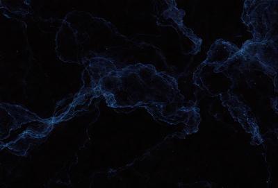 The primary subject of the image is a blue, swirling, and flowing pattern. The setting is a dark background, which contrasts with the vibrant blue pattern. The visual style appears to be a digital art or illustration, as the blue swirls are intricately detailed and create a dynamic and captivating scene. The colors and mood of the image are predominantly blue, which gives it a calming and serene atmosphere.