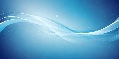 The primary subject of the image is a blue background with a wave-like pattern. The setting is a blue sky, and the visual style is digital art. The dominant colors are blue and white, creating a calm and serene atmosphere.
