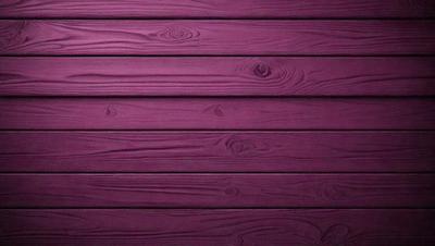 Purple wall with wooden planks.