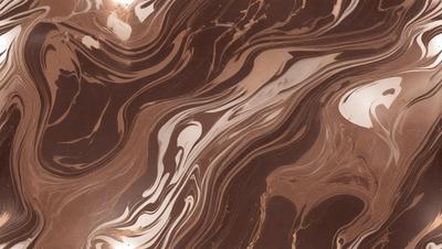 The primary subject of the image is a marble countertop with a brown and white pattern. The setting is a kitchen, and the visual style is a close-up of the countertop. The colors and mood of the image are warm and earthy, with the brown and white marble creating a natural and elegant appearance.