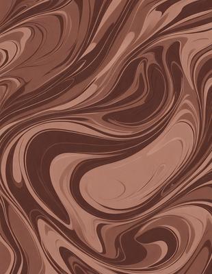 The primary subject of the image is a brown and white patterned wallpaper. The setting is a room with a brown and white striped wallpaper. The visual style is a close-up of the wallpaper, showcasing its intricate design. The colors and mood of the image are warm and inviting, with the brown and white colors creating a cozy atmosphere.
