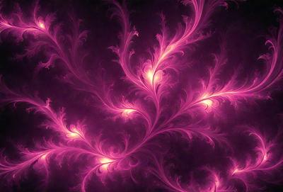 The primary subject of the image is a purple floral pattern, which is the main object, scene, or focus of the image. The setting or background features a dark purple background, which adds to the overall atmosphere. The visual style of the image is a digital art or illustration, as it is a well-crafted and detailed design. The colors and mood of the image are predominantly purple, creating a sense of elegance and sophistication.