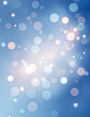 The primary subject of the image is a blue background with a pattern of white dots. The setting appears to be a night sky, with the dots creating a star-like effect. The visual style is a combination of a photo and digital art, as the dots are arranged in a way that resembles a painting. The colors and mood of the image are predominantly blue and serene, creating a peaceful and calming atmosphere.