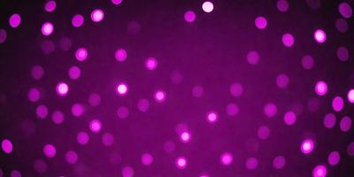 The primary subject of the image is a purple background with a pattern of pink dots. The setting is a dark room, and the visual style appears to be a digital art or illustration. The dominant colors are purple and pink, creating a calm and soothing atmosphere.