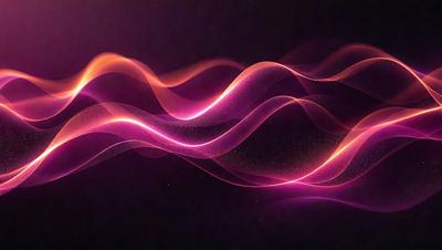 The primary subject of the image is a pink and orange wave pattern. The setting is a dark background, which contrasts with the vibrant colors of the wave pattern. The visual style appears to be a digital art or illustration, as the wave pattern is created with a combination of pink and orange colors. The overall atmosphere of the image is energetic and dynamic, with the wave pattern capturing the viewer's attention.
