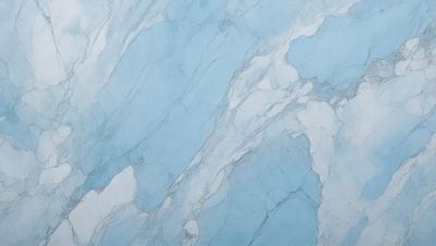 The primary subject of the image is a marble-like surface with a blue hue. The setting is a blue and white marble wall, which serves as the background. The visual style is a drawing or painting, giving the image a more artistic and creative appearance. The colors and mood of the image are predominantly blue and white, creating a serene and elegant atmosphere.