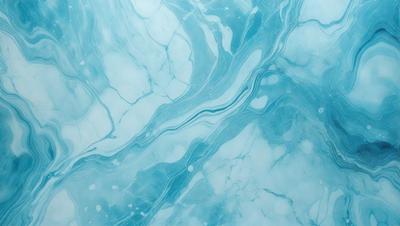 The primary subject of the image is a blue and white marbled surface, which appears to be a tile or a wall. The setting is a bathroom, as indicated by the presence of a sink. The visual style is a close-up of the marbled surface, showcasing its intricate patterns and textures. The colors and mood of the image are predominantly blue and white, creating a calm and serene atmosphere.
