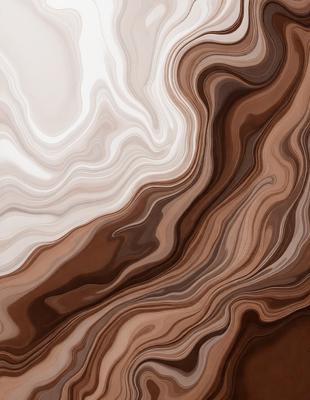 The image features a brown and white rock formation, possibly a mountain or a cliff. The rock formation is the primary subject of the image, and it is set against a backdrop of a white and brown sky. The visual style of the image is a combination of photo and digital art, creating a unique and intriguing appearance. The dominant colors in the image are brown and white, giving it a natural and earthy feel.