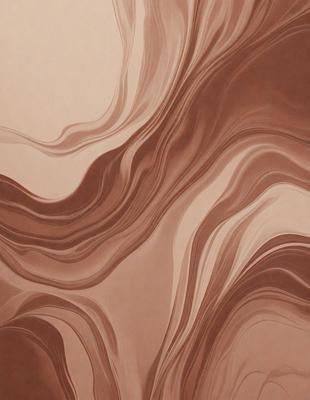 The primary subject of the image is a brown and white patterned wallpaper. The setting is a room with a brown and white patterned wallpaper. The visual style is a patterned wallpaper, which gives the room a unique and artistic atmosphere. The dominant colors are brown and white, creating a warm and earthy tone.