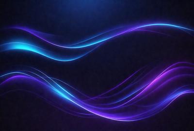 The primary subject of the image is a purple and blue swirl pattern. The setting is a dark background, which contrasts with the vibrant colors of the swirl pattern. The visual style appears to be a digital art or illustration, as the swirl pattern is created through a combination of lines and shapes. The colors and mood of the image are predominantly purple and blue, giving it a calming and soothing atmosphere.