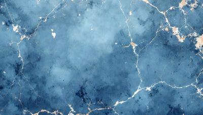 The primary subject of the image is a blue marble wall with a white and blue pattern. The setting is a room with a blue and white marble wall, which serves as the background. The visual style is a combination of a photo and digital art, creating a unique and artistic representation of the marble wall. The dominant colors are blue and white, giving the image a calm and serene atmosphere.