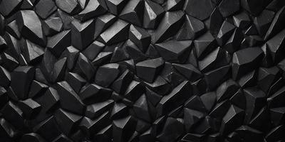 The primary subject of the image is a black and white pattern of various shapes, including triangles and squares. The setting is a black background, which contrasts with the shapes and patterns. The visual style is a combination of digital art and illustration, creating a unique and intricate design. The dominant colors are black and white, giving the image a classic and timeless appearance.