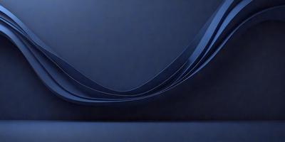 The primary subject of the image is a blue wall with a patterned design. The setting is a room with a blue background, and the visual style appears to be a digital art or illustration. The dominant colors in the image are blue and black, creating a calm and serene atmosphere.