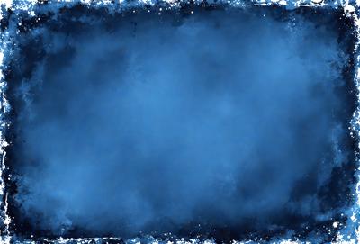 The primary subject of the image is a large, blue, empty canvas. The setting is a dark, blue background, which creates a moody atmosphere. The visual style is a digital art or illustration, as the canvas appears to be a digital creation. The colors and mood are predominantly dark and moody, with the blue color being the most prominent.