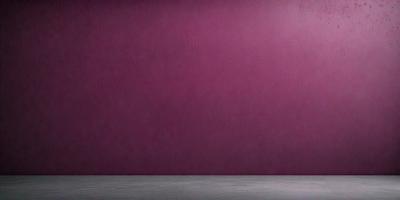 The primary subject of the image is a large, purple wall. The setting is a room with a bare, unadorned appearance. The visual style is a photo, capturing the purple wall in its entirety. The colors and mood of the image are predominantly purple, creating a calm and serene atmosphere.