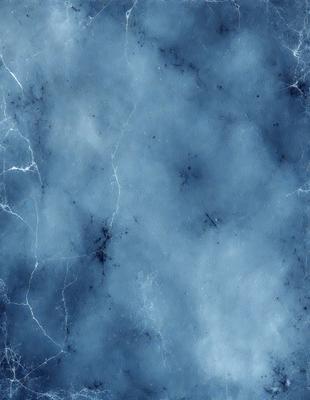 The primary subject of the image is a blue marble wall with a pattern of white spots. The setting is a room with a blue marble wall, and the visual style is a photo. The dominant colors are blue and white, creating a calm and serene atmosphere.