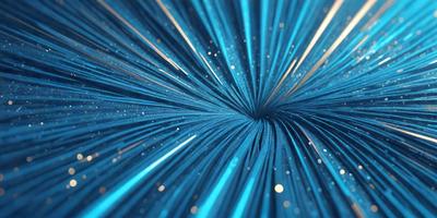 The primary subject of the image is a blue, shiny, and sparkling object that resembles a star or a light bulb. The setting is a dark background, which contrasts with the bright blue object. The visual style appears to be a digital art or illustration, as the object is depicted with a detailed and intricate design. The colors and mood of the image are predominantly blue, creating a sense of calmness and tranquility.