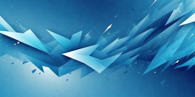 The primary subject of the image is a blue and white kite. The kite is flying in a blue sky, which serves as the setting and background. The visual style of the image is digital art, as it is a computer-generated illustration. The dominant colors in the image are blue and white, creating a calm and serene atmosphere.