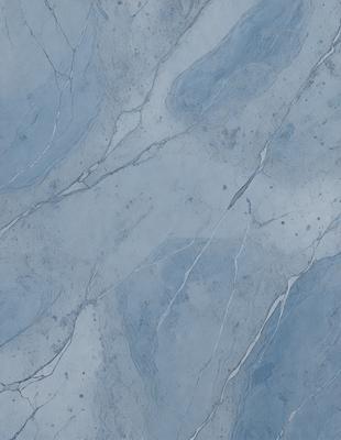 The primary subject of the image is a blue marble tile with a white and grey pattern. The setting is a bathroom, as indicated by the presence of the marble tile. The visual style is a close-up of the tile, showcasing its intricate design. The colors and mood of the image are predominantly blue and grey, creating a calm and sophisticated atmosphere.
