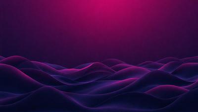 The primary subject of the image is a purple ocean with waves. The setting is a dark purple background, which creates a moody atmosphere. The visual style is a digital art or illustration, as the waves are depicted in a detailed and artistic manner. The dominant colors are purple and blue, which contribute to the overall mood of the scene.