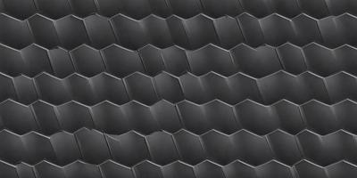 The primary subject of the image is a pattern of black and grey tiles. The setting is a black background, and the visual style appears to be a digital art or illustration. The dominant colors are black and grey, creating a dark and moody atmosphere.