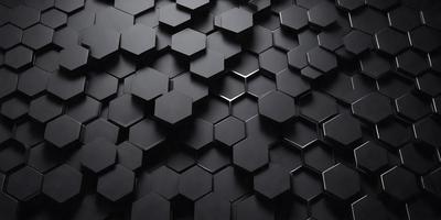 The primary subject of the image is a black and white patterned wall. The setting is a dark room, and the visual style is a close-up of the patterned wall. The dominant colors are black and white, creating a moody atmosphere.