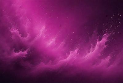 The primary subject of the image is a purple background with a pinkish hue. The setting appears to be a space or a celestial environment. The visual style is a combination of digital art and illustration, creating a unique and captivating atmosphere. The dominant colors are purple and pink, which contribute to a calming and serene mood.