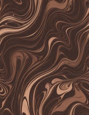 The primary subject of the image is a close-up of a brown and white patterned surface, which appears to be a piece of wood or a textured wallpaper. The setting is indoors, with the patterned surface being the main focus of the image. The visual style is a close-up, which emphasizes the intricate details of the pattern. The colors and mood of the image are warm and earthy, with the brown and white colors creating a sense of depth and texture.