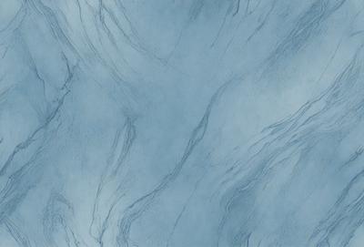 The primary subject of the image is a blue and white marbled wall. The setting is a room with a blue and white marbled wall as the main focus. The visual style is a digital art or illustration, as the marbled pattern is created digitally. The colors and mood of the image are predominantly blue and white, giving it a calm and serene atmosphere.