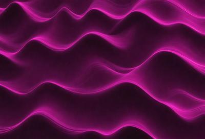 The primary subject of the image is a purple wave pattern, which is the main object, scene, or focus of the image. The setting or background is a purple surface, which adds to the overall atmosphere of the image. The visual style of the image is a combination of photo and digital art, creating a unique and eye-catching design. The dominant colors in the image are purple and pink, which contribute to the overall mood and aesthetic of the image.