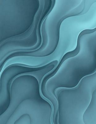 The primary subject of the image is a blue, swirling, and flowing pattern. The setting is a blue background, which complements the swirling pattern. The visual style is a digital art or illustration, creating a dynamic and captivating scene. The dominant colors are blue and white, giving the image a calming and serene atmosphere.