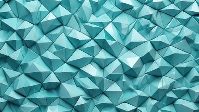 The primary subject of the image is a blue and white geometric pattern. The setting is a blue background, and the visual style appears to be a digital art or illustration. The dominant colors are blue and white, creating a calm and soothing atmosphere.