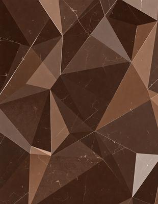 The primary subject of the image is a brown and white marble pattern. The setting is a brown and white marble surface, which serves as the background. The visual style is a combination of a photo and digital art, creating a unique and intricate pattern. The dominant colors are brown and white, giving the image a warm and earthy atmosphere.