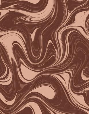 The primary subject of the image is a brown and white patterned wallpaper. The setting is a room with a brown and white patterned wallpaper. The visual style is a patterned wallpaper, which gives the room a unique and artistic atmosphere. The dominant colors are brown and white, creating a warm and inviting environment.