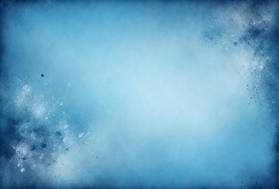 The primary subject of the image is a large, blue, cloudy sky. The setting is a vast, open space with no visible landmarks or objects. The visual style is a combination of a photo and a digital art, creating a unique and artistic representation of the sky. The colors and mood of the image are predominantly blue, conveying a sense of calmness and tranquility.