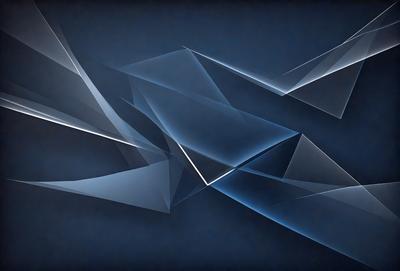 The primary subject of the image is a blue background with a geometric pattern. The setting is a dark blue background, which creates a contrast with the geometric pattern. The visual style is a combination of digital art and illustration, as the pattern appears to be a digital creation. The colors and mood of the image are predominantly blue, creating a calm and serene atmosphere.