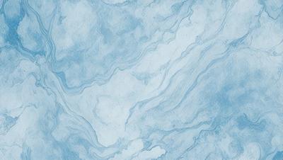 The primary subject of the image is a blue marble-like surface with a swirling pattern. The setting is a blue background, which creates a striking contrast with the blue marble. The visual style is a combination of a photo and a digital art, as it appears to be a close-up of the marble with a slightly blurred background. The colors and mood of the image are predominantly blue, giving it a calm and serene atmosphere.