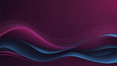The primary subject of the image is a purple and blue wave pattern. The setting is a purple background, and the visual style appears to be a digital art or illustration. The dominant colors in the image are purple and blue, creating a calm and soothing atmosphere.